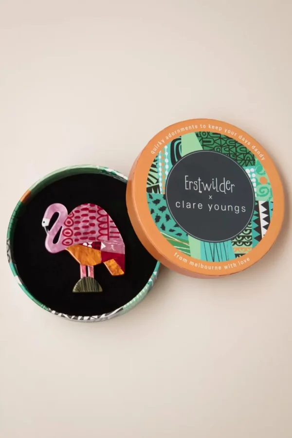 Discount Erstwilder A Flamingo Named Honk Broche