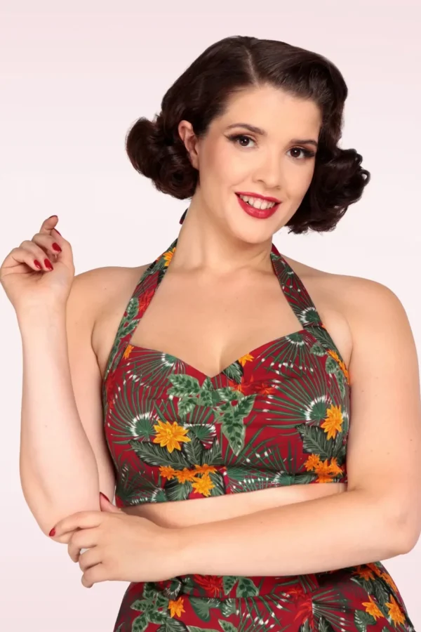 Hot Collectif Clothing Adriana Jungle Floral Top In Multi