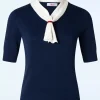 Best Banned Retro Ahoy Sail Trui In Marineblauw En Wit