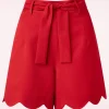 Clearance Banned Retro Ahoy Scallop Short In Rood