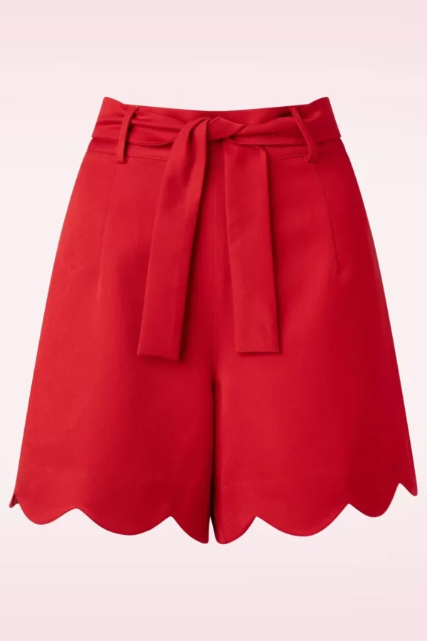 Clearance Banned Retro Ahoy Scallop Short In Rood