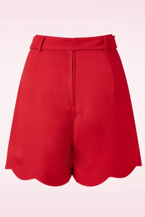 Clearance Banned Retro Ahoy Scallop Short In Rood