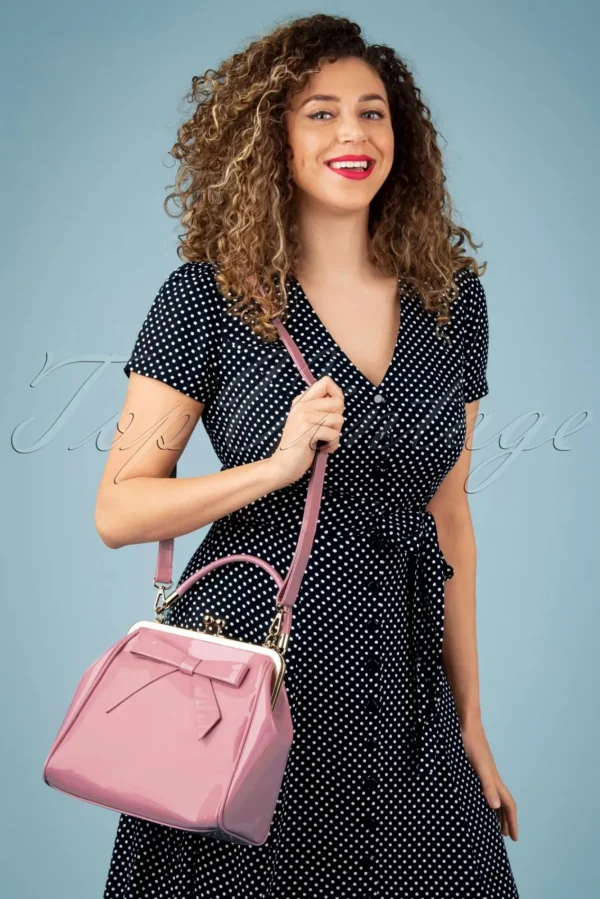 Clearance Banned Retro Amerikaanse Vintage Patenttas In Roze