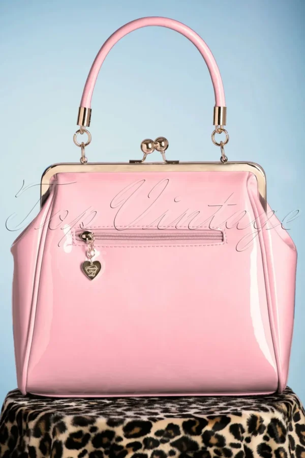 Clearance Banned Retro Amerikaanse Vintage Patenttas In Roze