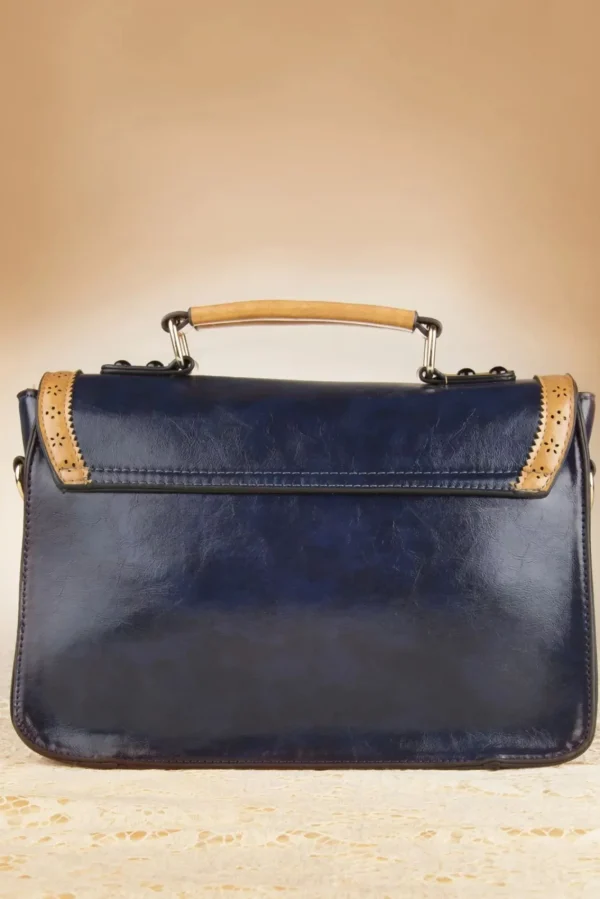 Discount Banned Retro Antieke Messenger Bag In Blauw