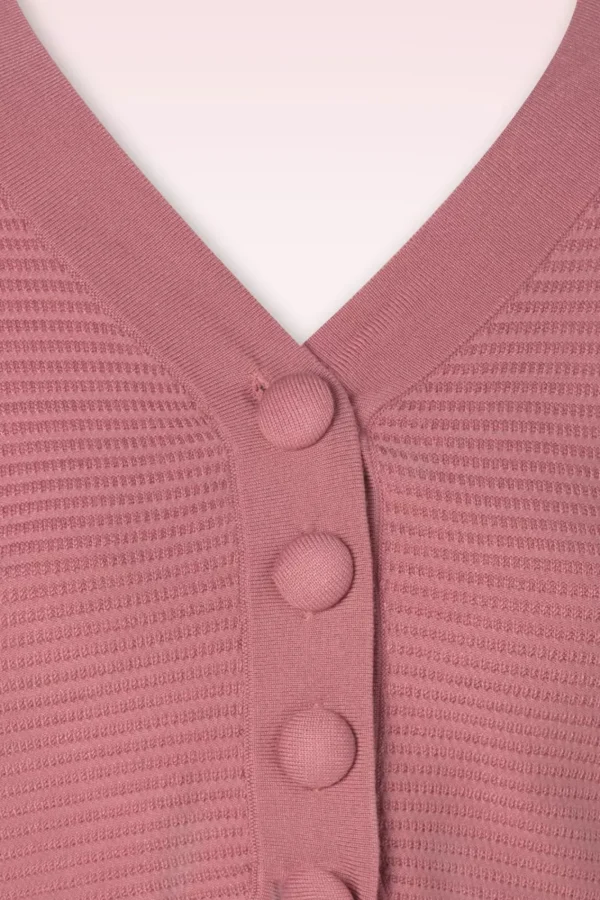 Best Sale Vixen Ariane Getextureerd Gebreid Cropped Vest In Roze
