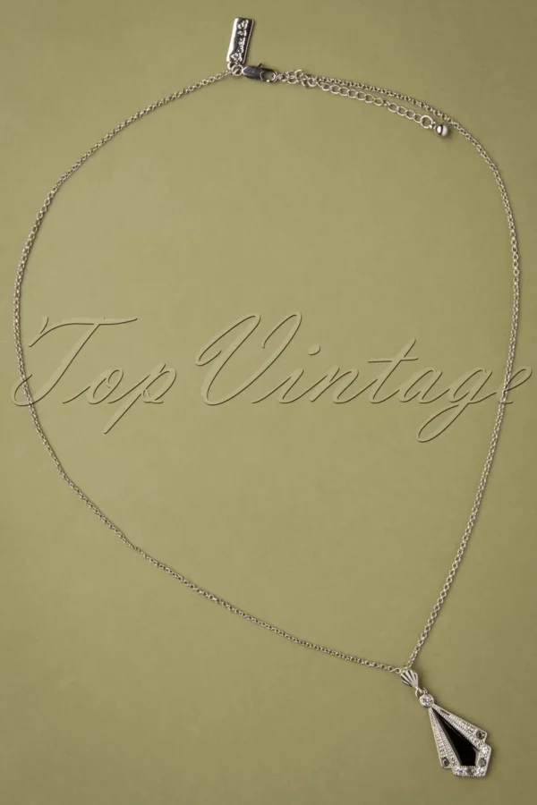 Shop Lovely Art Deco Ketting In Zwart