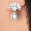 Shop Lovely Art Deco Parel Knopjes In Zilver