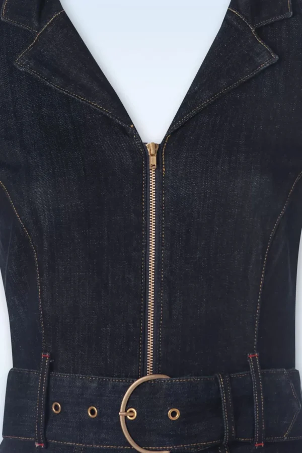 Clearance Rock-a-Booty Audrey Jumpsuit In Donker Denim