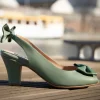 Fashion Lola Ramona u2665 Topvintage Ava Cote D'Azur Pumps In Viltspaatgroen