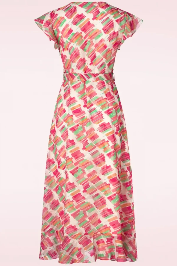 Hot Smashed Lemon Babs Maxi Jurk In Multi