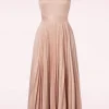 Store Closet London Bella Geplooide Maxi Jurk In Blush Pink