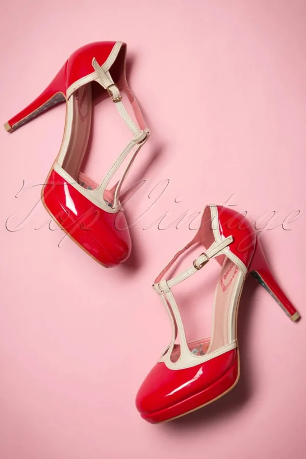 Shop Banned Retro Betty Pumps In Rood