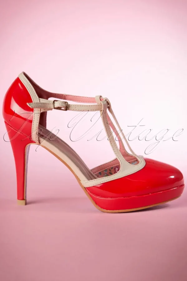 Shop Banned Retro Betty Pumps In Rood