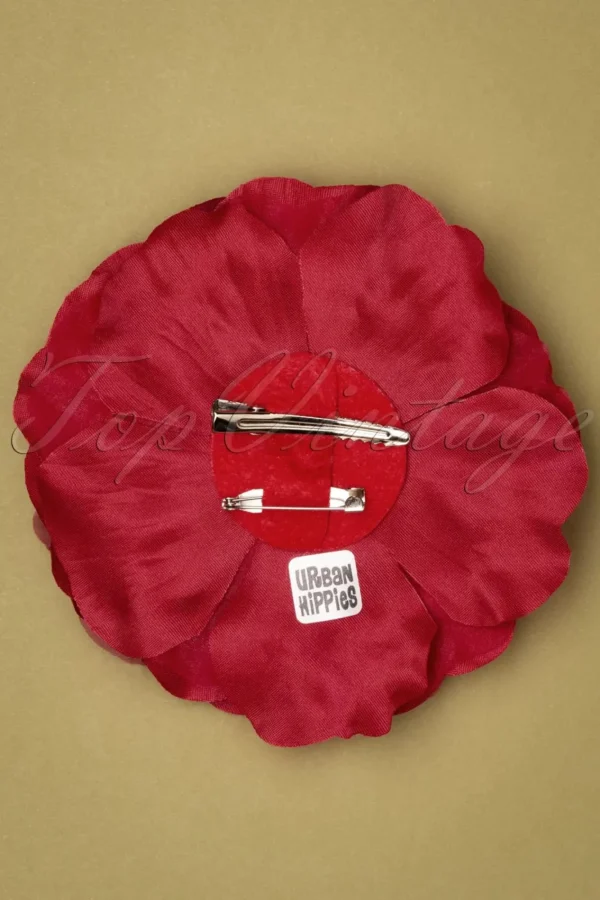 Store Urban Hippies Big Flower Corsage In Rood