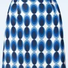 Hot Vintage Chic for Topvintage Bobby Retro Rok In Blauw En Wit