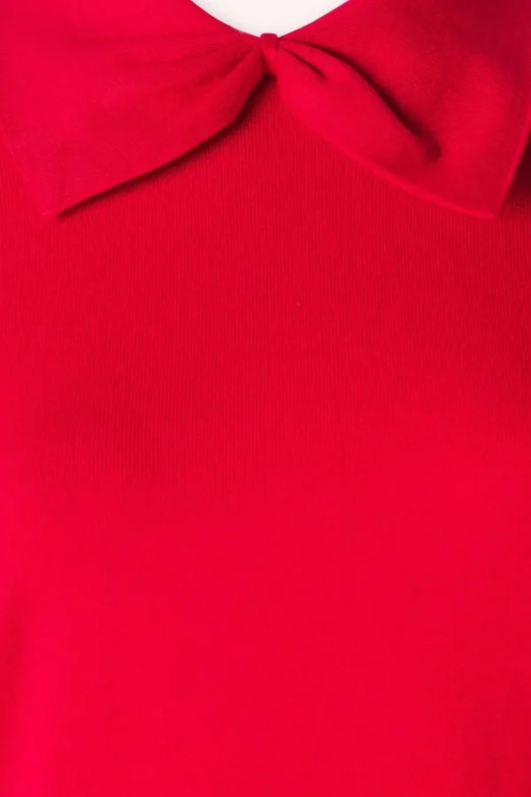 Best Sale Banned Retro Bow Delight Jumper In Rood