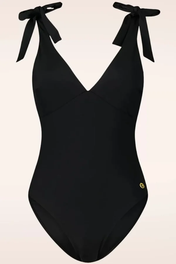 Shop TC Beach Bow Rib Badpak In Zwart
