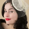 Flash Sale Banned Retro Bree Fascinator In Creme