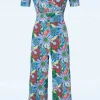 Outlet Cissi och Selma Britta Jumpsuit In Fageltivoli Bla