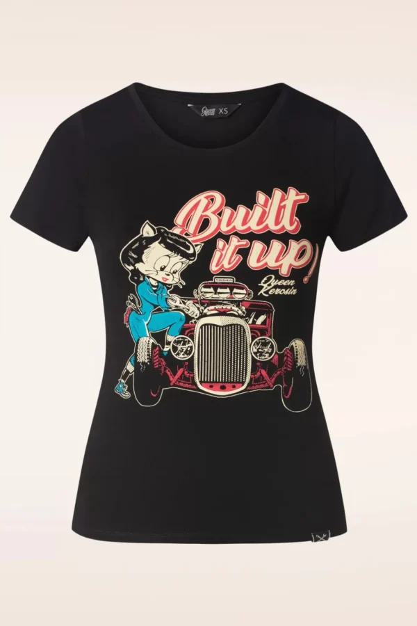 Cheap Queen Kerosin Build It Up T-Shirt In Zwart