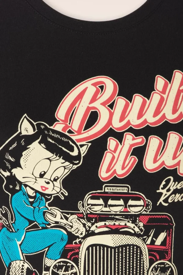 Cheap Queen Kerosin Build It Up T-Shirt In Zwart