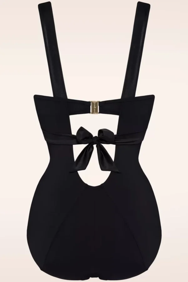 Flash Sale Marlies Dekkers Cache Coeur - Diepuitgesneden Balkonbadpak In Zwart