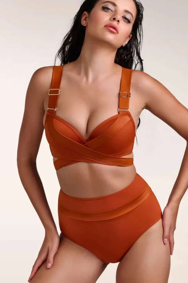 Clearance Marlies Dekkers Cache Coeur Push Up Bikini Top In Roest Oranje