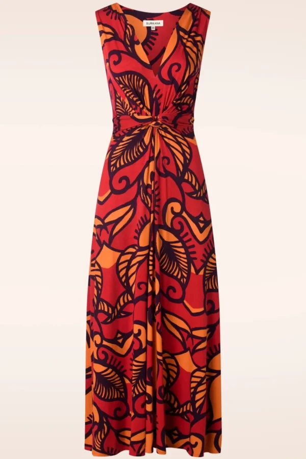 Store Surkana Camila Maxi Jurk In Oranje