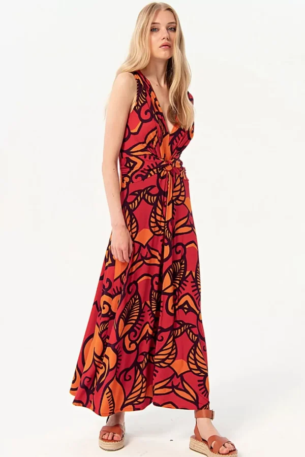 Store Surkana Camila Maxi Jurk In Oranje