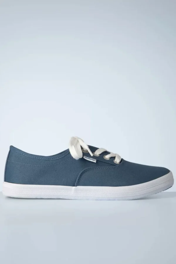 Sale s.Oliver Canvas Sneakers In Indigo Blauw