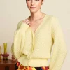 Fashion King Louie Cardi V Farfalle In Custard Geel