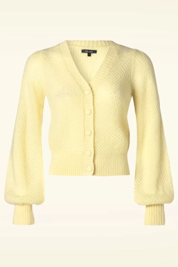 Fashion King Louie Cardi V Farfalle In Custard Geel