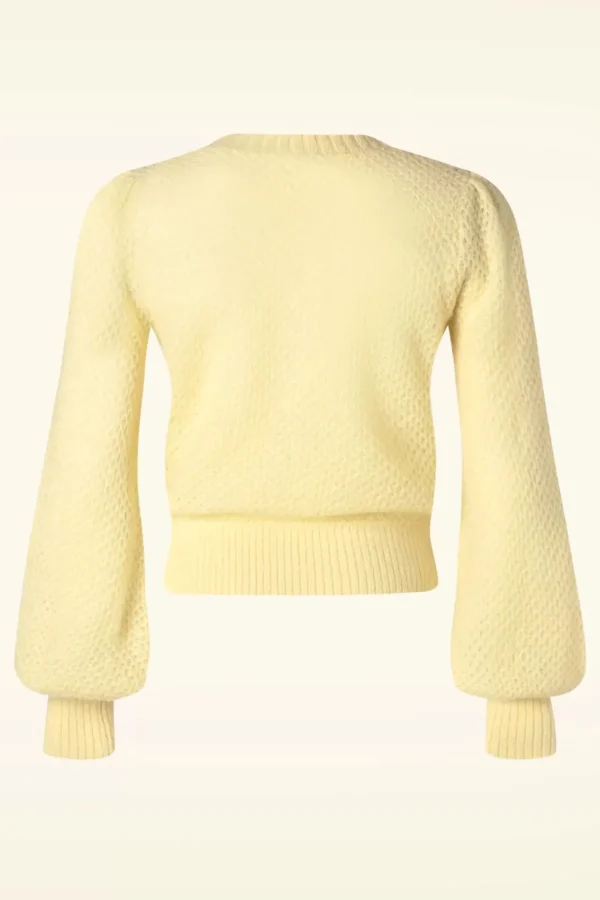 Fashion King Louie Cardi V Farfalle In Custard Geel