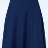 Flash Sale Banned Retro Carol Classic Panel Rok In Marineblauw