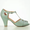 Clearance Chelsea Crew Catherina T-Strap Pumps In Mintgroen