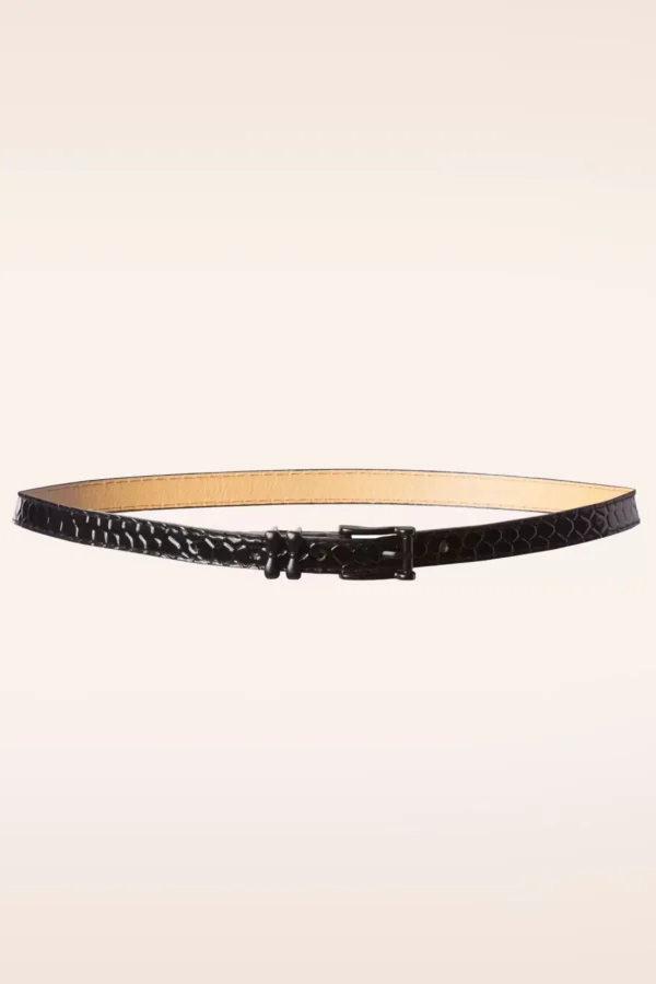 Clearance Banned Retro Cecile Riem In Krokodil Zwart