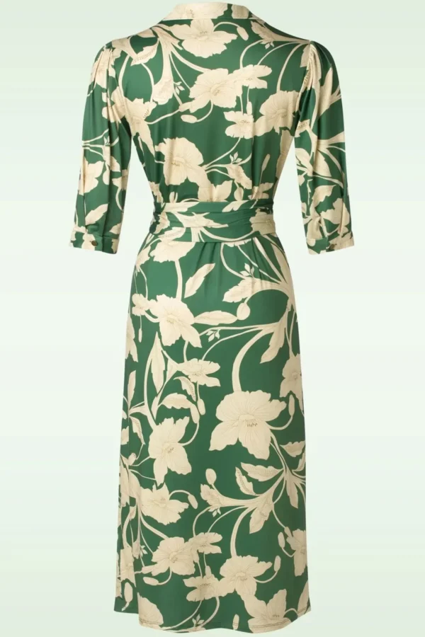 Discount K-Design Charlotte Flower Jurk In Groen