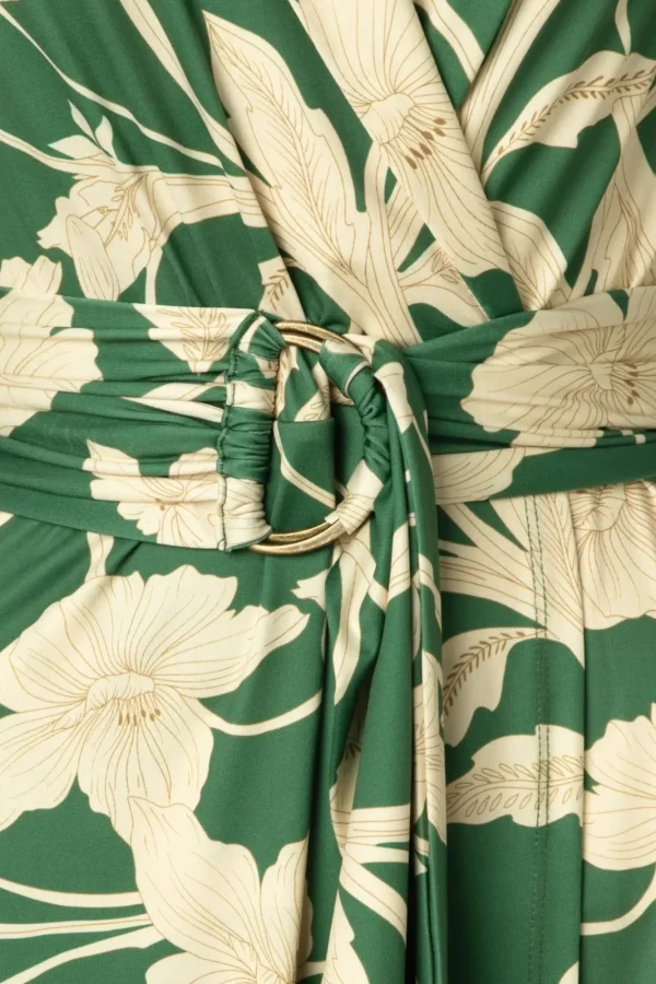 Discount K-Design Charlotte Flower Jurk In Groen