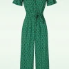 New Blutsgeschwister Charming Steps Jumpsuit In Lively Cute Flower