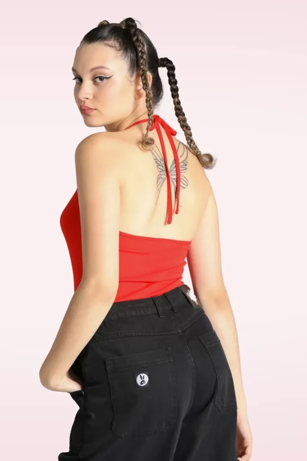 Cheap Bunny Cheryl Top In Rood