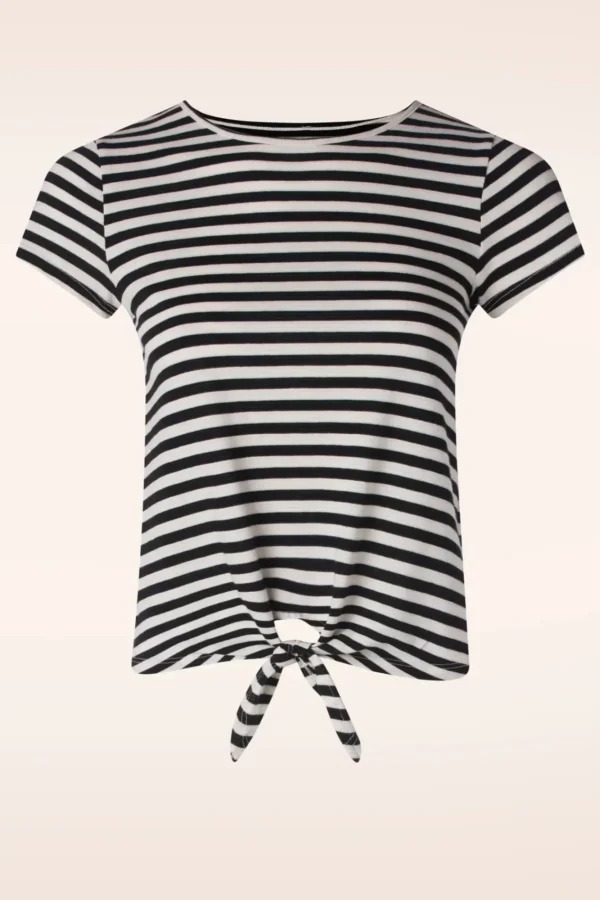 Best King Louie Chopito Stripe Knot T-Shirt In Zwart