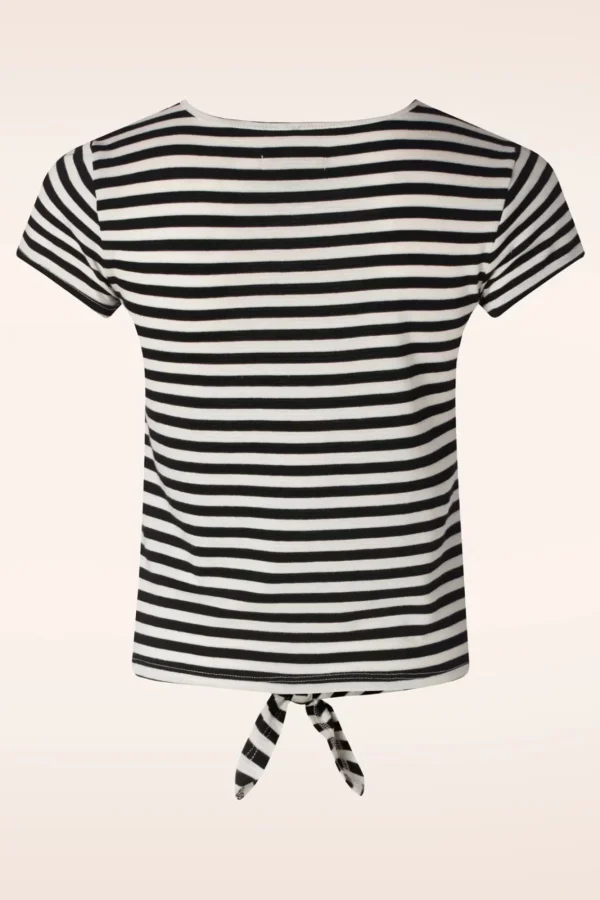 Best King Louie Chopito Stripe Knot T-Shirt In Zwart
