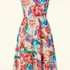 Fashion Vintage Chic for Topvintage Cindi Floral Swing Jurk In Creme