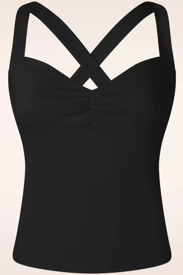 Sale Vixen Cindy Cross Back Top In Zwart