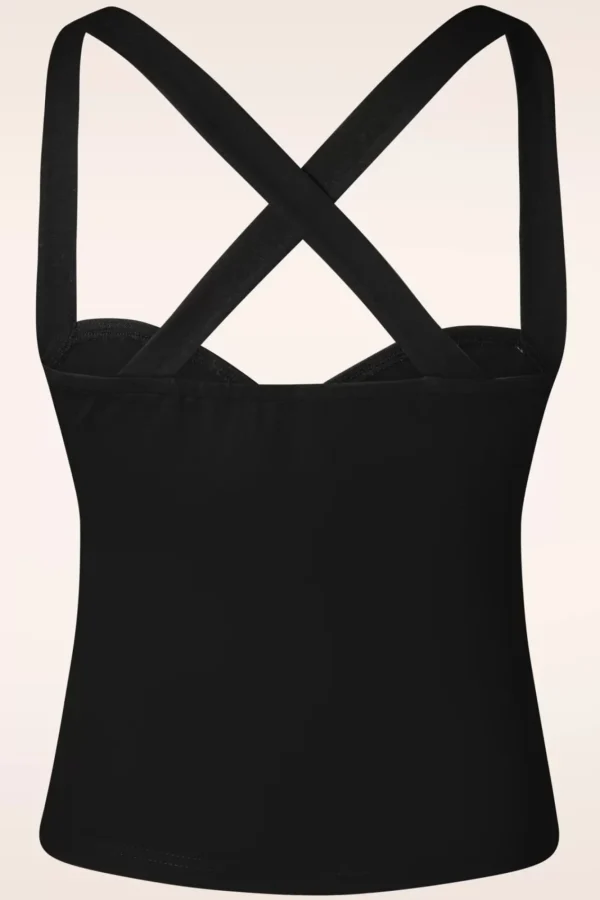 Sale Vixen Cindy Cross Back Top In Zwart