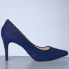 Discount Parodi Shoes Claire Stiletto Pumps Van Nubuck In Navy