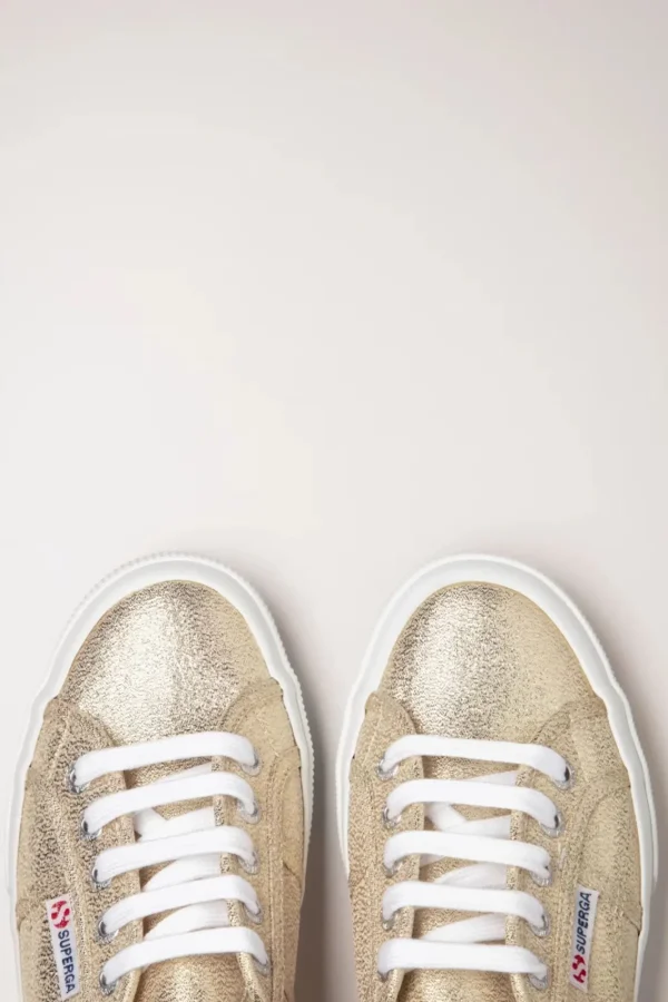 Best Sale Superga Classic Glitter Sneakers In Goud