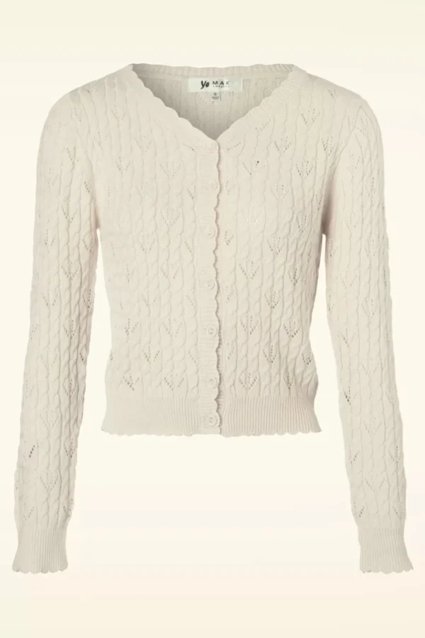 Shop Mak Sweater Claudia Vest In Ivoor