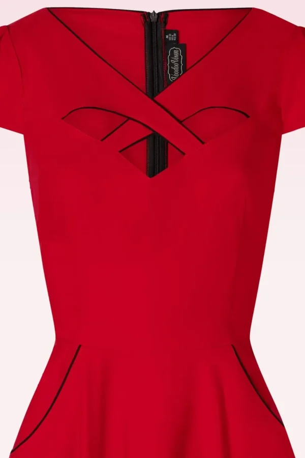 Fashion Vixen Connie Swingjurk In Rood